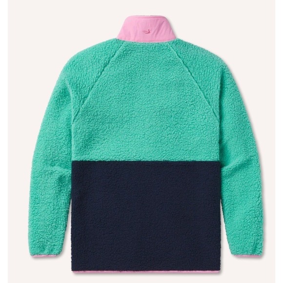 Southern Marsh Beckett Snap Fleece Retro Pullover Sweatshirt Size S Color Block - Picture 2 of 3